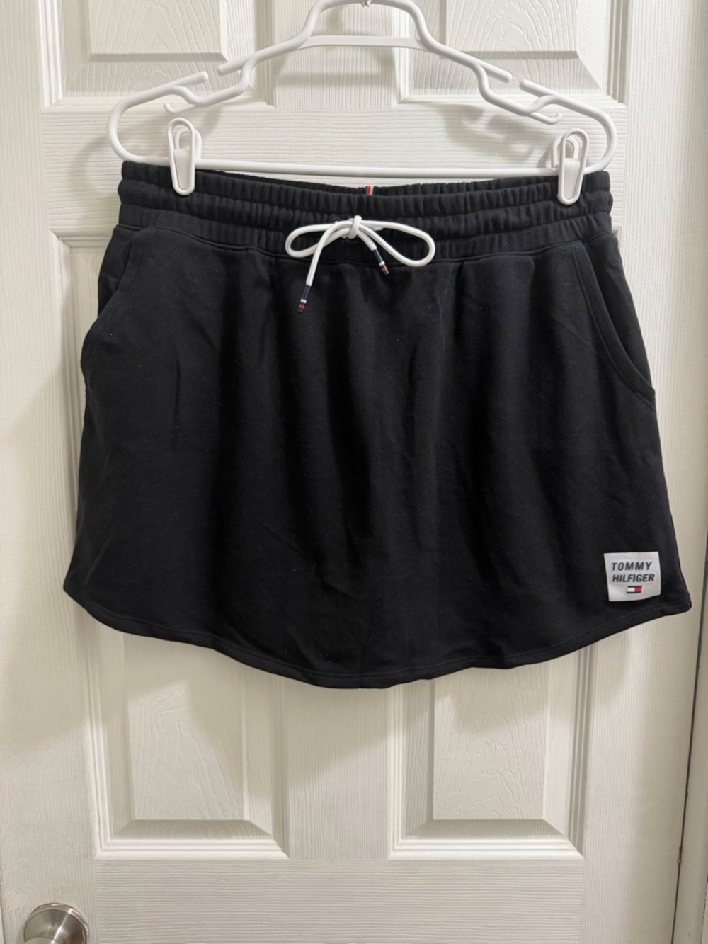 Tommy Hilfiger Black Skirted Drawstring Shorts